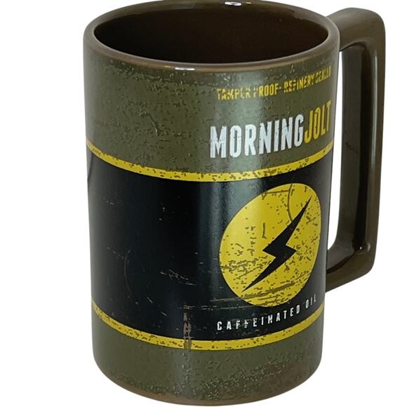 Mannys Garage Morning Jolt Caffeinated Oil Large 16 ou Coffee Mug Ceramic - Picture 6 of 8